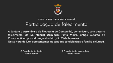 Participação de falecimento
