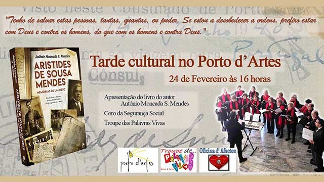 Homenagem a Aristides de Sousa Mendes na Porto d'Artes Homenagem a Aristides de Sousa Mendes na Porto d'Artes
