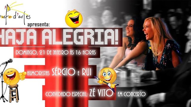 Humor e Música domingo na Porto D'artes  Humor e Música domingo na Porto D'artes