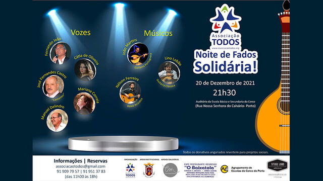 Noite de Fados solidária - Associação TODOS Noite de Fados solidária - Associação TODOS