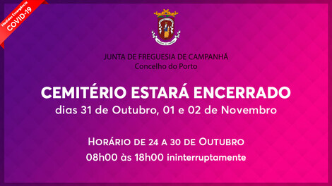 Alteração do funcionamento do cemitério