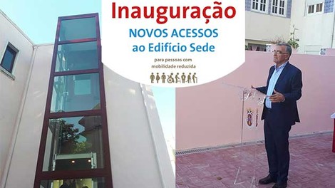 Inauguração das acessibilidades do edifício sede da Junta