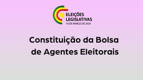 Constituição de Bolsas de Agentes Eleitorais Constituição de Bolsas de Agentes Eleitorais