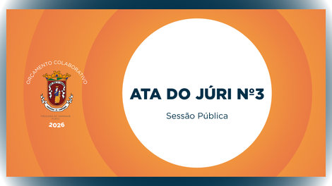 Orçamento Colaborativo 2026 - Ata do Júri n.º 3