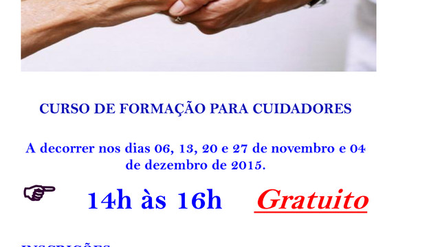 CURSO "CUIDAR COM SABER" CURSO "CUIDAR COM SABER"