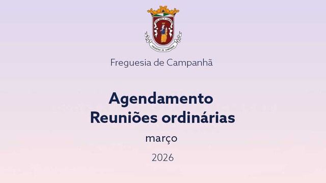 Agendamento das reuniões ordinárias (mar26)