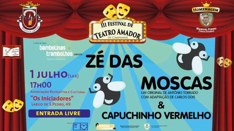 Zé das Moscas & Capuchinho Vermelho em Teatro de Fantoches