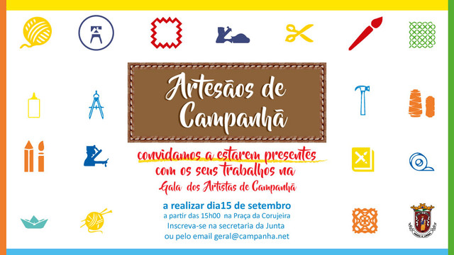 Inscrição Feira de Artesanato VII Gala dos Artistas de Campanhã Inscrição Feira de Artesanato VII Gala dos Artistas de Campanhã