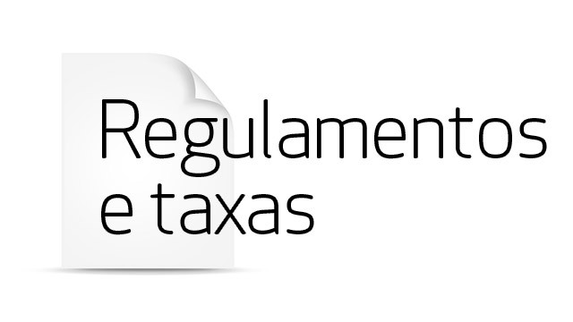 Regulamentos e taxas