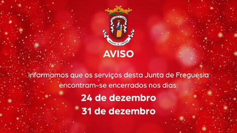 Aviso - Serviços encerrados