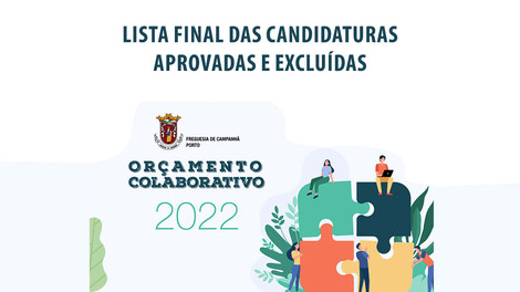 Lista Final das Candidaturas Aprovadas e Excluídas