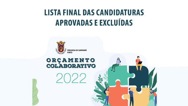 Lista Final das Candidaturas Aprovadas e Excluídas