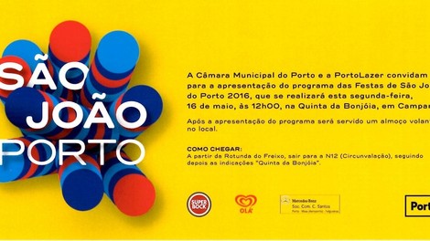 FESTAS DE S. JOÃO EM CAMPANHÃ - CONVITE À POPULAÇÃO 