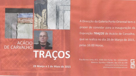 GALERIA PORTO ORIENTAL - exposição TRAÇOS