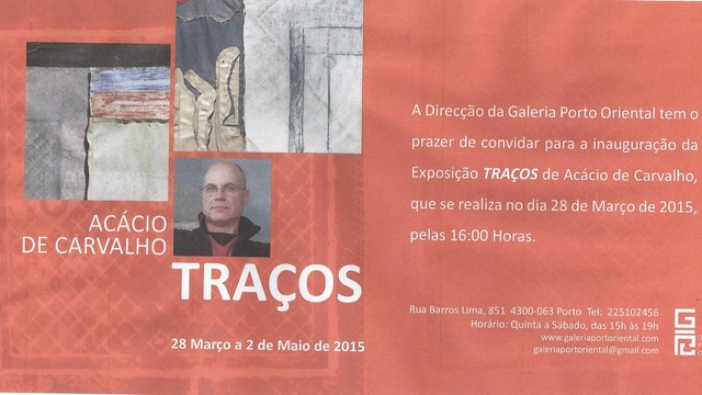 GALERIA PORTO ORIENTAL - exposição TRAÇOS