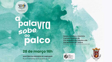 "A Palavra Sobe ao Palco" no Auditório da Freguesia