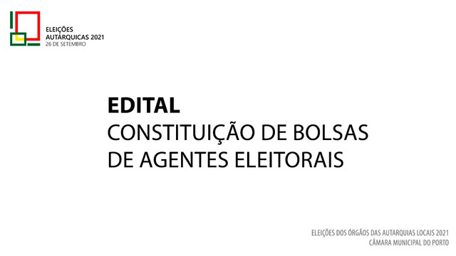 Constituição das Bolsas de Agentes Eleitorais