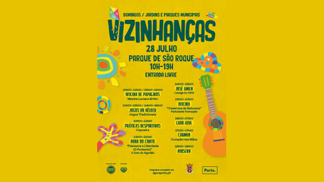Vizinhanças - Parque de São Roque ocorrerá no dia 28 de julho de 2024 Vizinhanças - Parque de São Roque ocorrerá no dia 28 de julho de 2024