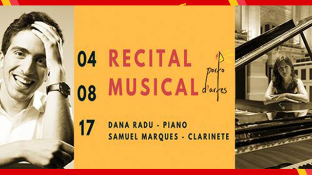 Sexta 4 Agosto | Clarinete e piano na Porto d'Artes Sexta 4 Agosto | Clarinete e piano na Porto d'Artes