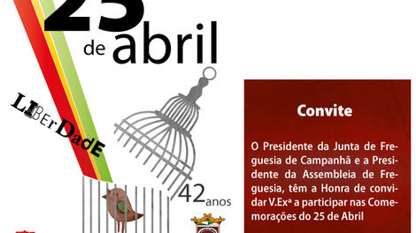 COMEMORAÇÃO DO 25 ABRIL EM CAMPANHÃ 
