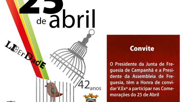 COMEMORAÇÃO DO 25 ABRIL EM CAMPANHÃ 