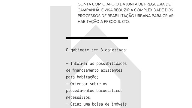 GABINETE DE APOIO - HABITAR PORTO GABINETE DE APOIO - HABITAR PORTO