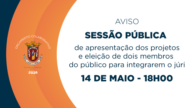 Orçamento Colaborativo 2026 - Sessão Pública