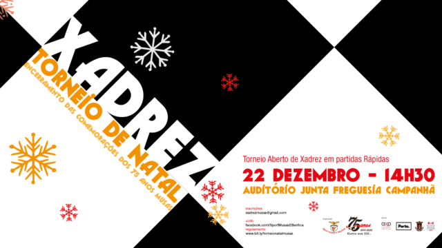 Torneio de Natal de Encerramento das Comemorações dos 75 Anos do Musas Torneio de Natal de Encerramento das Comemorações dos 75 Anos do Musas