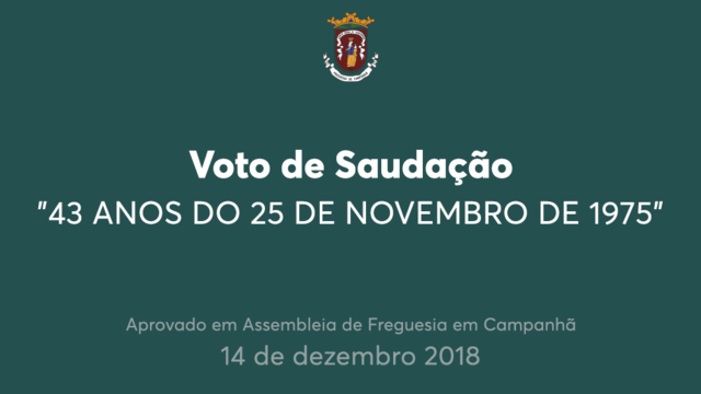 "43 ANOS DO 25 DE NOVEMBRO DE 1975"