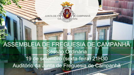 Assembleia de Freguesia de Campanhã - 19 setembro - 21h30