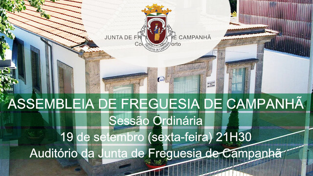 Assembleia de Freguesia de Campanhã - 19 setembro - 21h30
