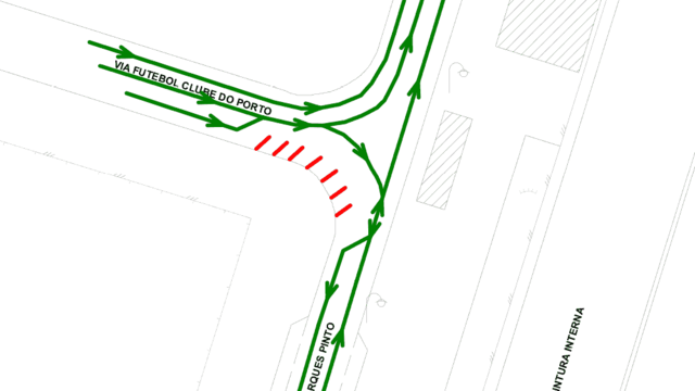 Condicionamento de trânsito - FUTEBOL CLUBE DO PORTO (V. do) e JOÃO MARQUES PINTO (Rua)