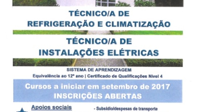 Cursos a iniciar em setembro de 2017 - Inscrições abertas Cursos a iniciar em setembro de 2017 - Inscrições abertas