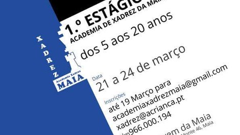 ALUNOS DA ESCOLA DE XADREZ DE CAMPANHÃ VÃO PARTICIPAR EM ESTÁGIO DE QUATRO DIAS 