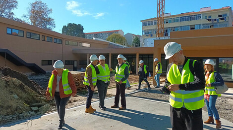 Visita às obras da escola básica do Falcão Visita às obras da escola básica do Falcão