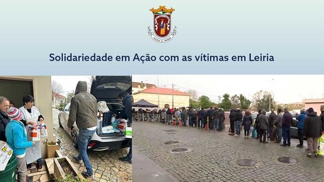 Solidariedade em Ação com as vítimas em Leiria
