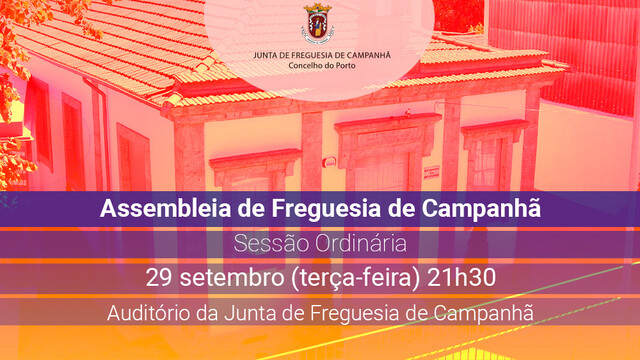 Assembleia de Freguesia de Campanhã - 29 setembro - 21h30