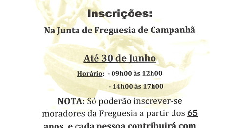 PASSEIO DA FREGUESIA PARA A 3a IDADE - INSCRIÇÕES ATÉ 30/06