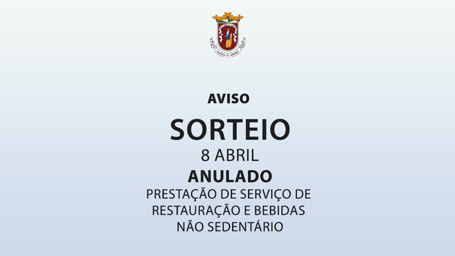 Aviso - Sorteio Cancelado