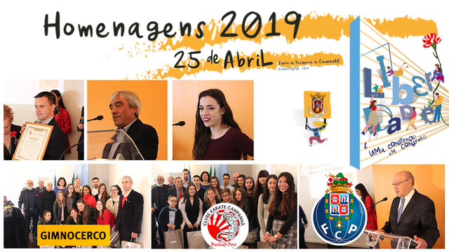 Homenagens da Junta de Freguesia de Campanhã no 25 de abril de 2019 Homenagens da Junta de Freguesia de Campanhã no 25 de abril de 2019
