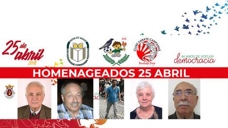 Homenageados do 25 de abril em Campanhã