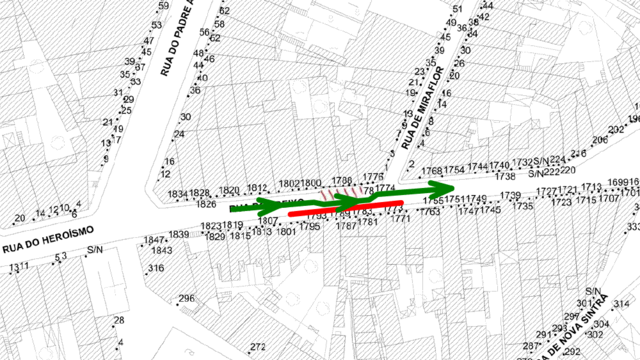 Prorrogação do condicionamento de trânsito e estacionamento -  FREIXO (R. do)