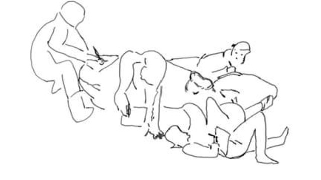 "Corpos escrevendo sobre o chão" (2016)   "Corpos escrevendo sobre o chão" (2016)