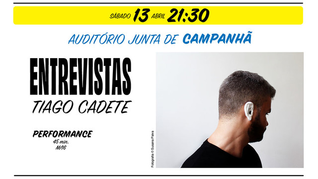 Entrevistas Tiago Cadete no Auditório de Campanhã