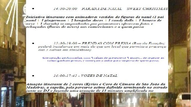 Festividades de Natal junto à Estação de Campanha