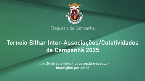 Torneio de Bilhar Inter-Associações/Coletividades 2025