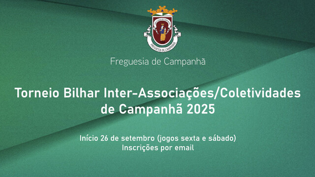 Torneio de Bilhar Inter-Associações/Coletividades 2025
