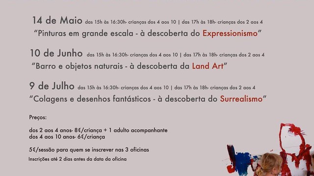 OFICINAS DE EXPRESSÃO PLÁSTICA NO PORTO D'ARTES