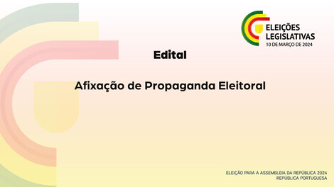  Edital de Afixação de Propaganda Eleitoral