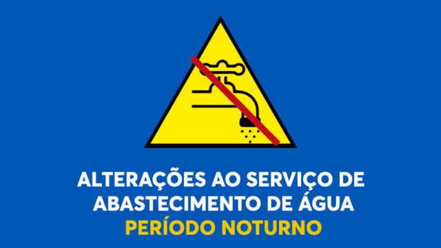 AVISO -  Alterações ao serviço de abastecimento de água